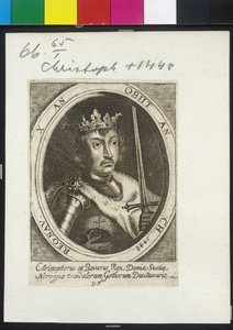 Koning van Denemarken en Zweden Christoph III door Artist Unknown