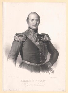 Koning van Saksen Frederik August II door Artist Unknown