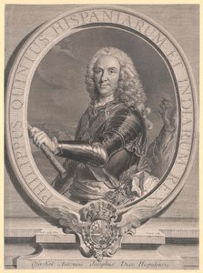 Koning van Spanje Philipp V. door Artist Unknown