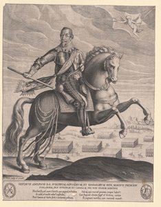 Koning van Zweden Gustavus Adolphus van Zweden door Artist Unknown