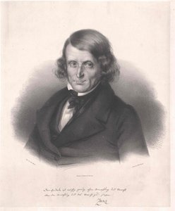 Leopold Zunz (druk) door Artist Unknown