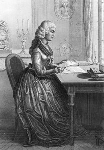 Madame Roland schrijft een brief aan Lodewijk XVI