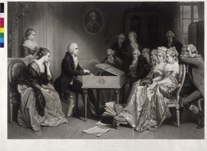Mozart in Wenen door Artist Unknown