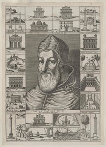 Paus Sixtus V door Artist Unknown