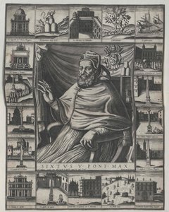 Paus Sixtus V. door Artist Unknown