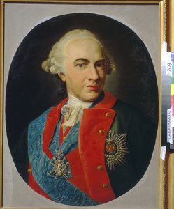 Portret van graaf Kirill Razoumovski (1728-1803) (olieverf op doek) door Artist Unknown