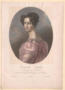 Prinses van Bayern-Zweyb.-Birkenfeld Sophie (druk) door Artist Unknown