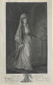 Prinses van Denemarken Louisa door Artist Unknown
