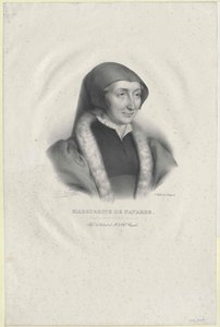 Prinses van Frankrijk Margaretha (afdruk) door Artist Unknown
