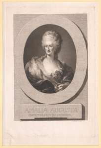 Prinses van Pfalz-Zweibruecken-Birkenfeld Amalie Auguste door Artist Unknown