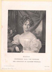 Prinses van Saksen-Weimar Eisenach Maria door Artist Unknown