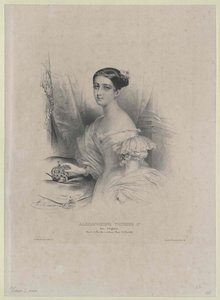 Koningin van Groot-Brittannië Victoria door Artist Unknown