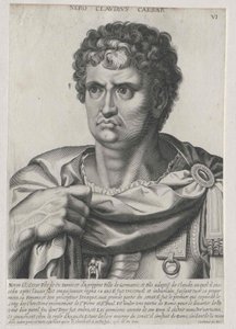 Romeinse keizer Nero (afdruk)