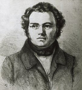 SCHUBERT, Franz (1797-1828). Oostenrijkse Romantische componist. Ets. door Artist Unknown