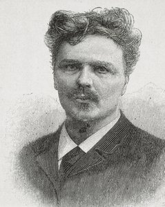 STRINDBERG, August (1849-1912). Portret van August Strindberg. Gravure. door Artist Unknown