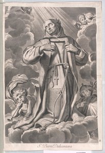 Sint Peter van Alcantara door Artist Unknown