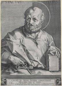Heilige apostel Petrus door Artist Unknown