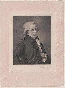 Wolfgang Amadeus Mozart door Artist Unknown