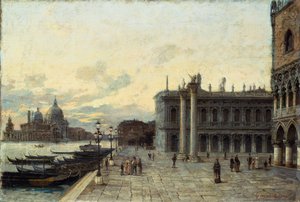 San Marcoplein in Venetië door Arturo Ferrari