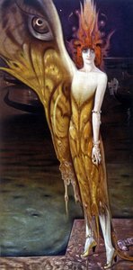 Portret van de Markiezin Luisa Casati (1881-1957) door Arturo Martini