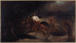 Lénore, les morts vont vite, ca. 1830 (olieverf op doek) door Ary Scheffer
