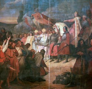 Schilderij van Karel de Grote, 8e eeuw