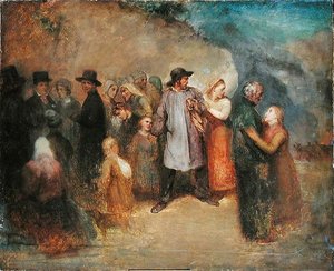 Scène van een exodus, c.1858 door Ary Scheffer