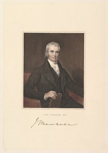 Opperrechter John Marshall, 1833 door Asher Brown Durand