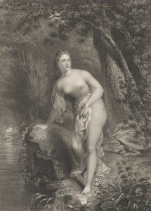 Musidora, 1825 door Asher Brown Durand