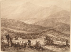 Witte bergen (?) door Asher Brown Durand