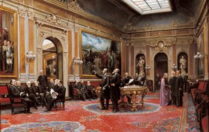 Conferentiezaal van de Senaat in maart 1904