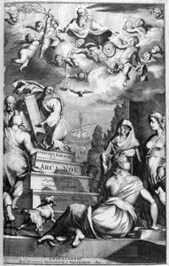 Frontispice van Arca Noe door Athanasius Kircher