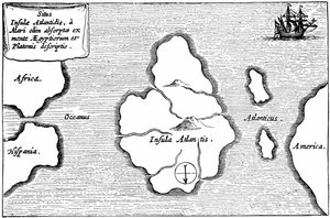 Kaart van Atlantis, uit 