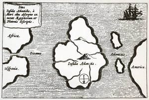 Kaart van Atlantis, uit 