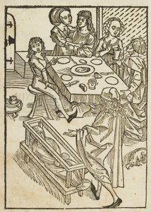 Een zeer oprechte waarschuwing tegen de valse liefde van deze wereld - 1 door attributed to Albrecht Dürer