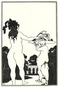 Boekplaat van Aubrey Beardsley (gravure) door Aubrey (after) Beardsley