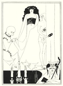 Enter Herodias (gravure) door Aubrey (after) Beardsley