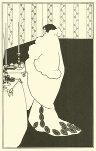 La Dame aux Camelias (lithografie) door Aubrey (after) Beardsley