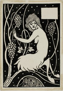 Decoratieve studie: Sater door Aubrey Beardsley