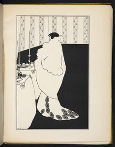 Illustratie van een vrouw door Aubrey Beardsley