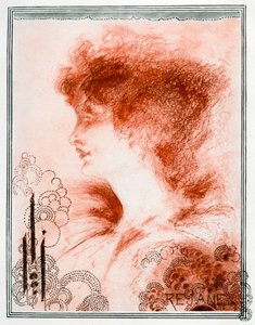 Portret van een vrouw, 1898 door Aubrey Beardsley