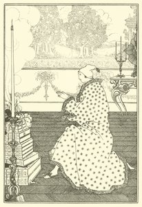 Het gebed van de baron door Aubrey Beardsley