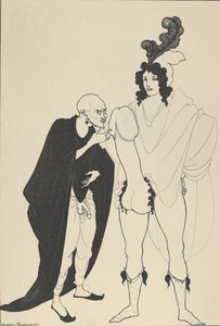 Het Onderzoek van de Heraut, voor De Lysistrata van Aristophanes door Aubrey Beardsley