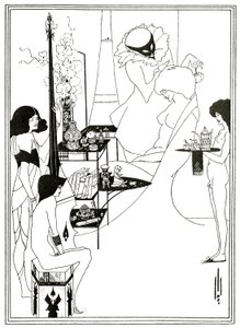 De Toilette van Salome, ca. 1894 door Aubrey Beardsley