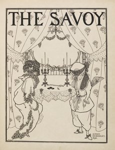 Titelpagina voor nr.1 van "The Savoy" uit een boek met vijftig tekeningen door Aubrey Beardsley