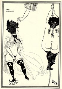 Twee Atheense vrouwen in nood. Illustratie voor De Lysistrata van Aristophanes, 1896
