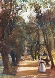 Rome: Ilex Avenue in de Villa Borghese door Aubrey Waterfield