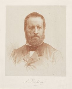 Portret van kunstenaar Wouter Verschuur door August Allebe