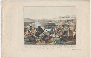 Ontmoeting van Ostrovno, nabij Vitebsk, op 25 juli 1812 door August Friedrich Andreas Campe