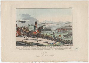 Russische aanval vanuit het versterkte kamp bij Dryssa op 15 juli 1812 door August Friedrich Andreas Campe